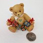 Cherished Teddies Bear holding N-O-E-L 1996  Christmas Theme