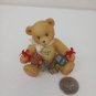 Cherished Teddies Bear holding N-O-E-L 1996  Christmas Theme
