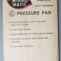 VTG Mirro-Matic Pressure Pan Economy Model Instructions & Recipes 1961