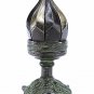 HAND CRAFTED LOTUS FLOWER SHAPED INCENSE HOLDER/ CANDLE STAND WITH TURTLE BASE