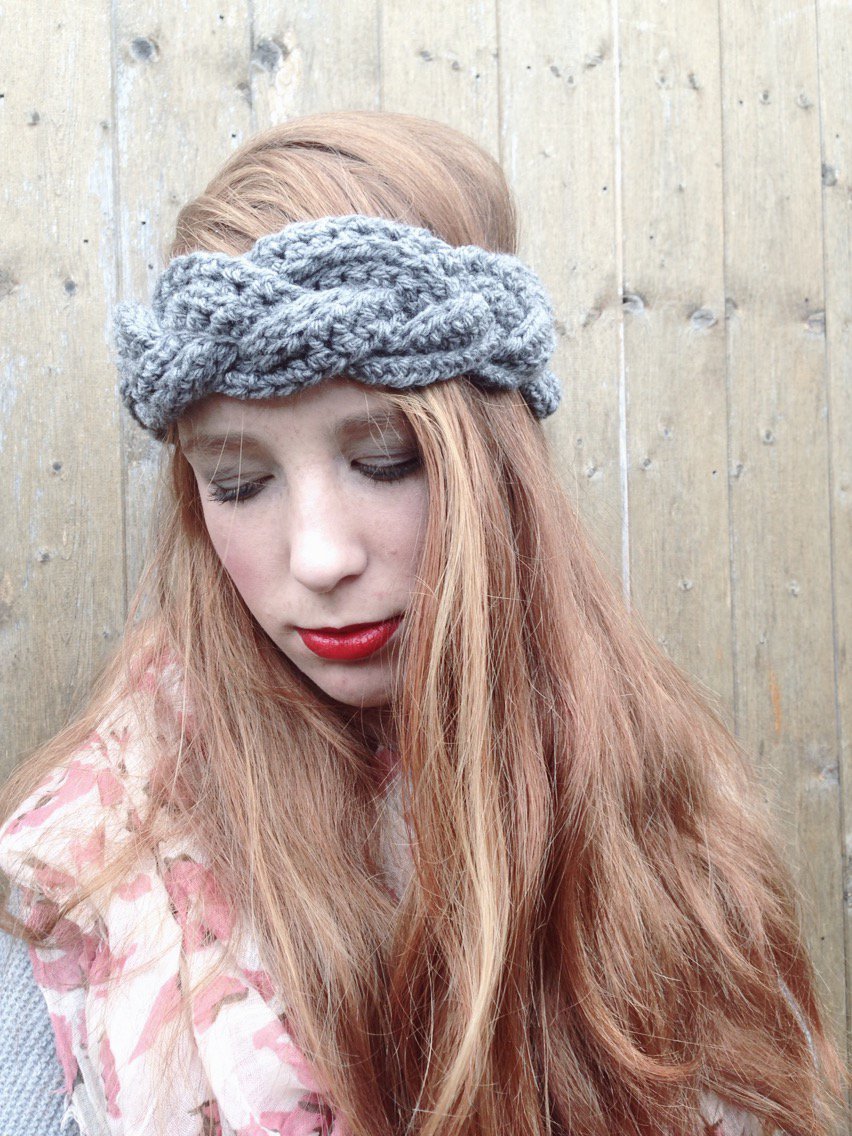 Crochet Braided Headband