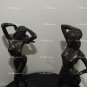 Two ART Bronze Female Woman Nude Erotic Sexy STATUE