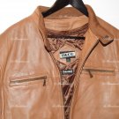 TIBOR   Flight Bomber Aviator Pilot Jacket Distressed insulated Brown Leather
