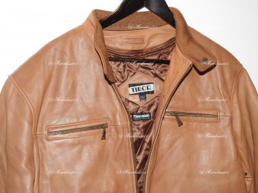 TIBOR   Flight Bomber Aviator Pilot Jacket Distressed insulated Brown Leather