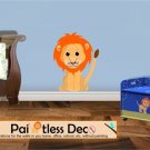 Lion Wall Decal (full color) SMALL -ec