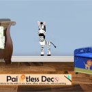 Zebra Wall Decal (full color) SMALL -ec