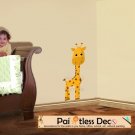 Giraffe Wall Decal (full color) MEDIUM -ec