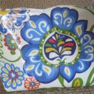 Zipper Pouch - Floral - Multicolor  / Blue -  Water-resistant