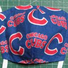 Chicago Cubs Face Mask Form-Fitting, with ties, nose wire, 2-ply, adult, adjustable Face Cover MLB