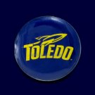 Toledo Athletic Logo Pinback Button - Blue