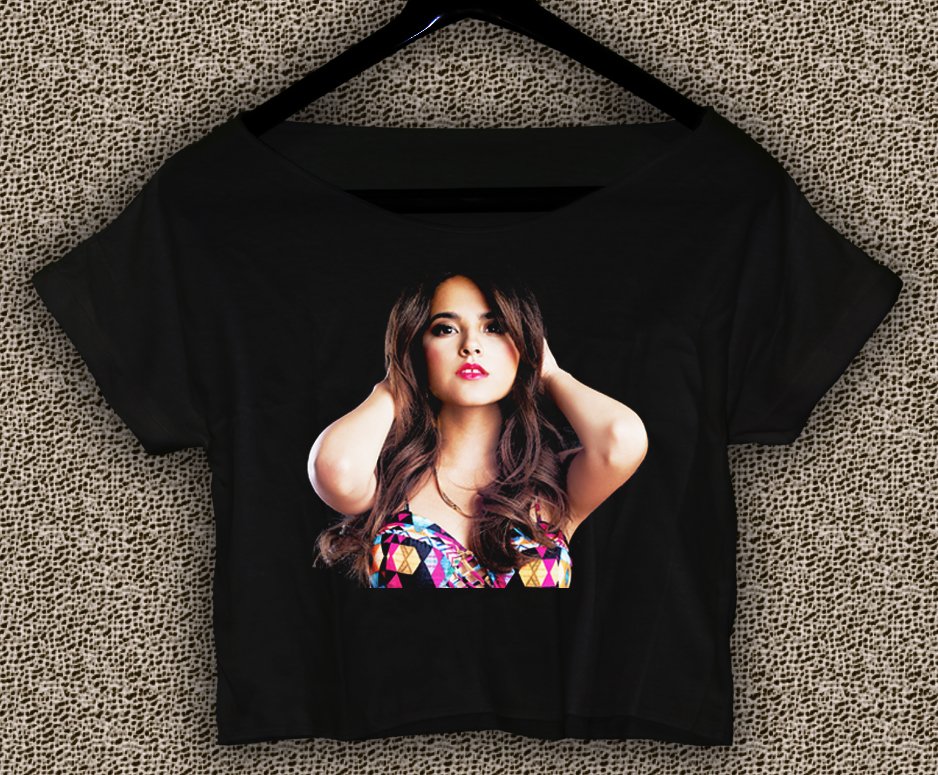 Becky G T-shirt Becky G Crop Top Becky G Mayores Crop Tee BG#01