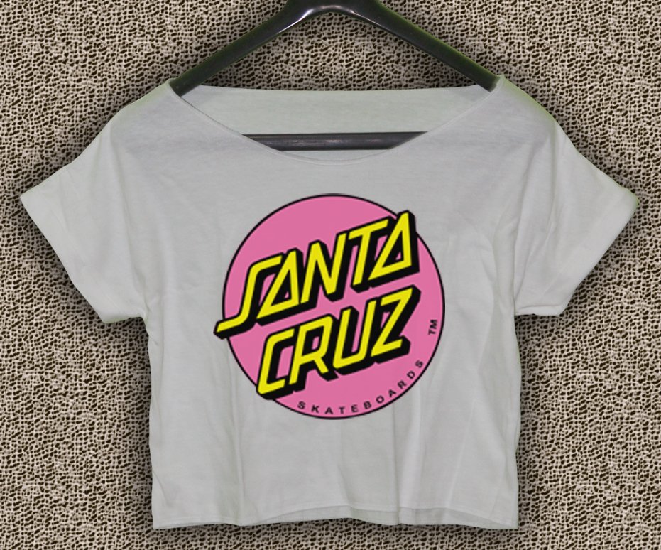 santa cruz cropped t shirt