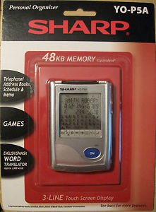 SHARP PDA PERSONAL ORGANIZER YO P5A: 48 KB Memory Telephone, Schedule, Memo NEW.