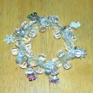 BEAD BRACELET WITH CHRISTMAS CHARMS