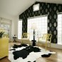 Black and White Brazilian Cowhide Rug Cow Hide Area Rugs - Size LARGE