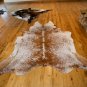 Brown Salt and Pepper Brazilian Cowhide Cow Hide Area Rugs - Size LARGE