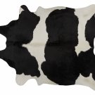 Black and White Brazilian Cowhide Rug Cow Hide Area Rugs - Size XXL