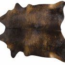 Dark Brindle Brazilian Cowhide Rug Cow Hide Area Rugs - Size XXL