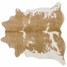 Palomino and White Brazilian Cowhide Rug Cow Hide Area Rugs Leather - Size XL
