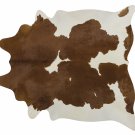 Brown and White Brazilian Cowhide Rug Cow Hide Area Rugs - Size XL