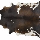 Chocolate and White Brazilian Cowhide Rug Area Rugs - Size XXL