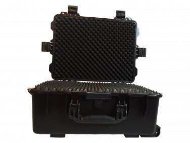 A gun ammo case pluck foam BB-5553 dust and waterproof storage black