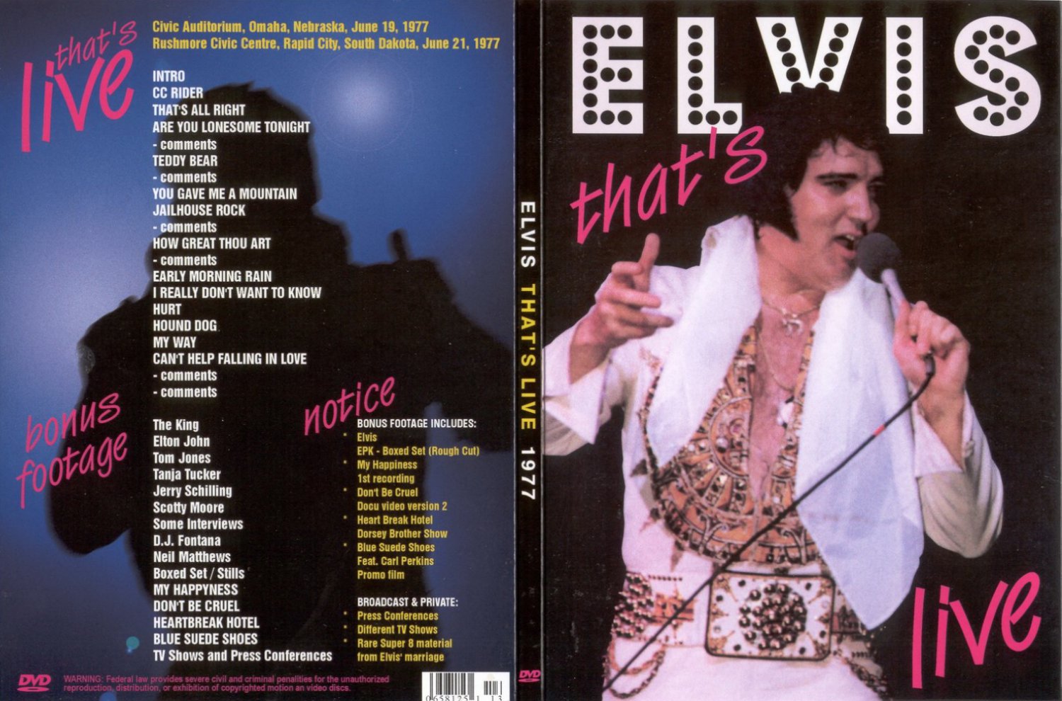 Elvis - That´s Live 1977 DVD