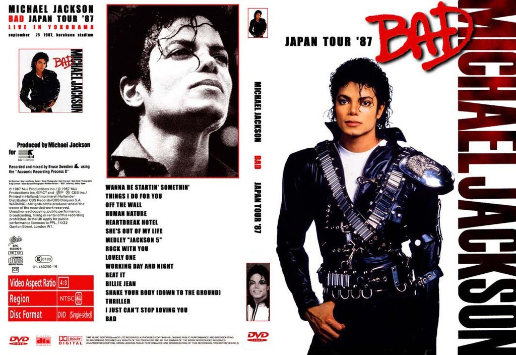 Michael Jackson : Bad Tour 1987 - Live In Yokohama DVD