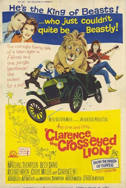 Clarence The Cross-Eyed Lion (1965) DVD