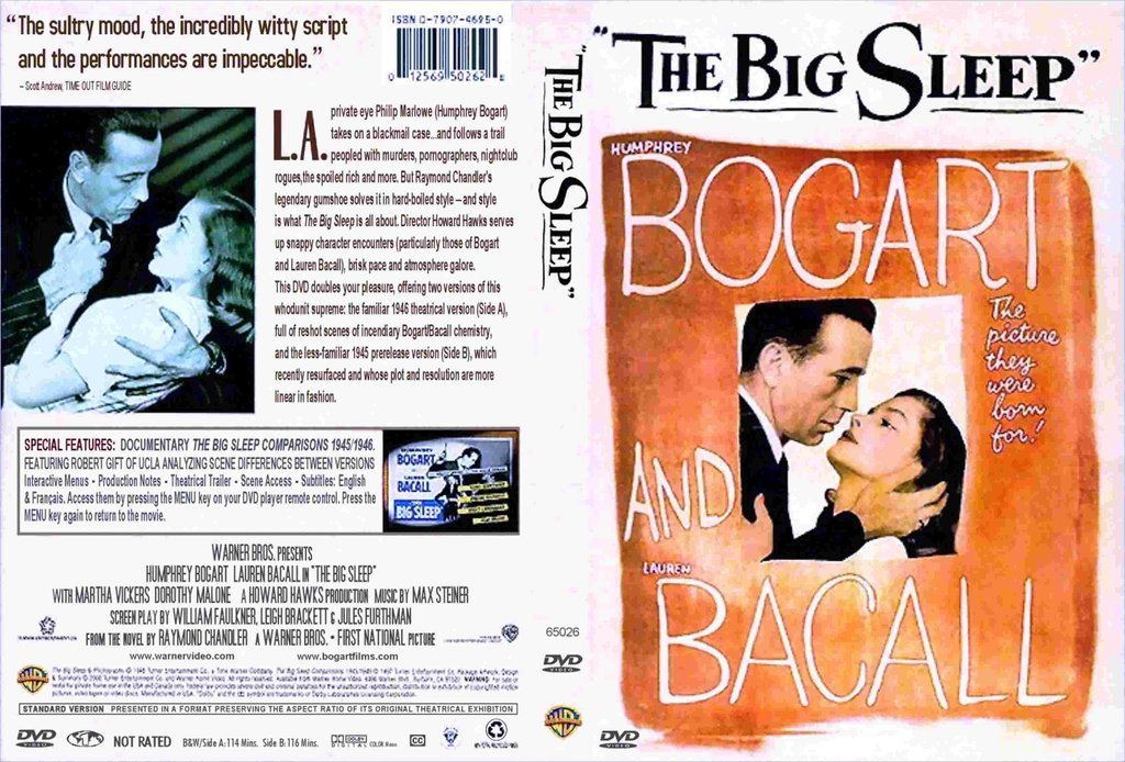 The Big Sleep (1946) - Humphrey Bogart Color Version DVD