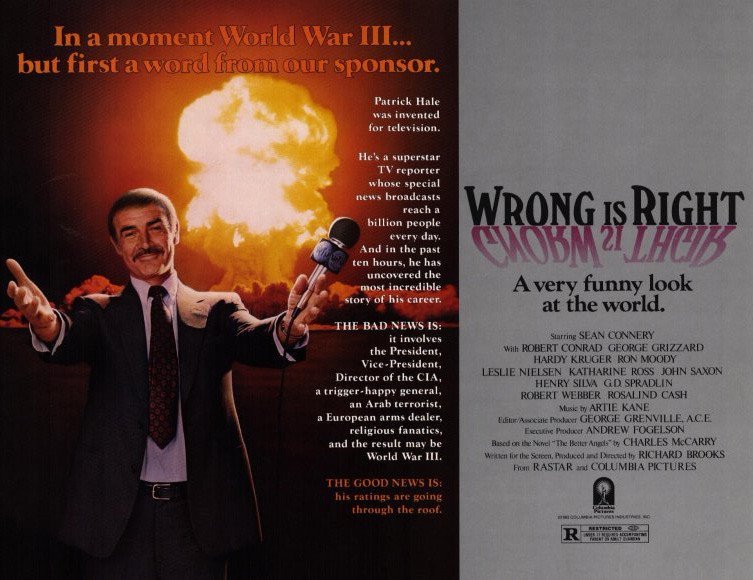 Wrong Is Right (1982) - Sean Connery DVD