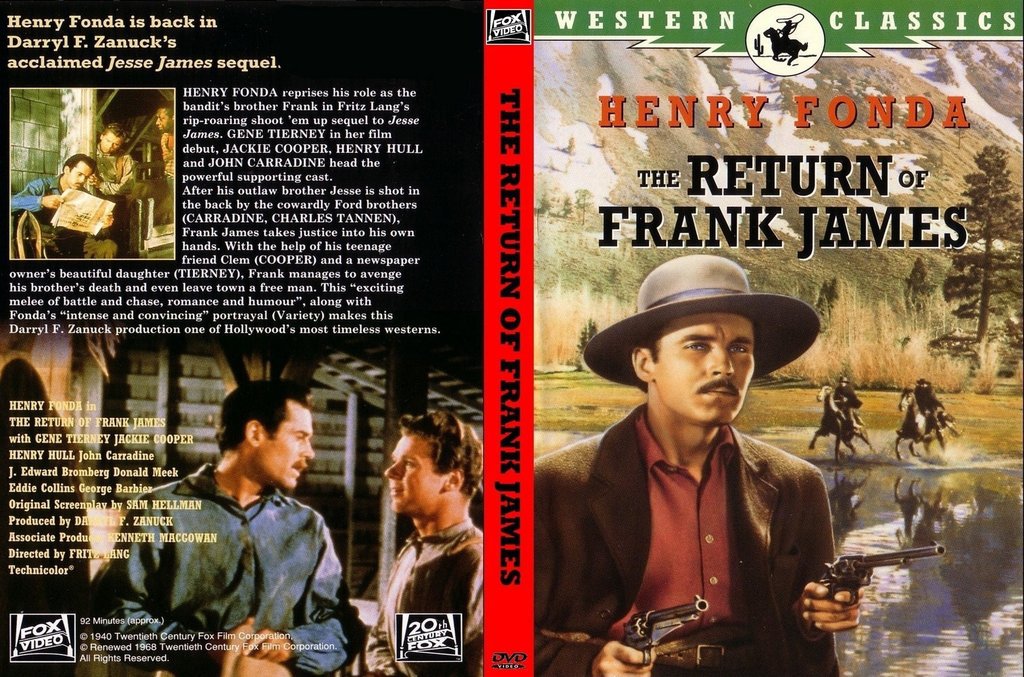 The Return Of Frank James (1940) - Henry Fonda DVD