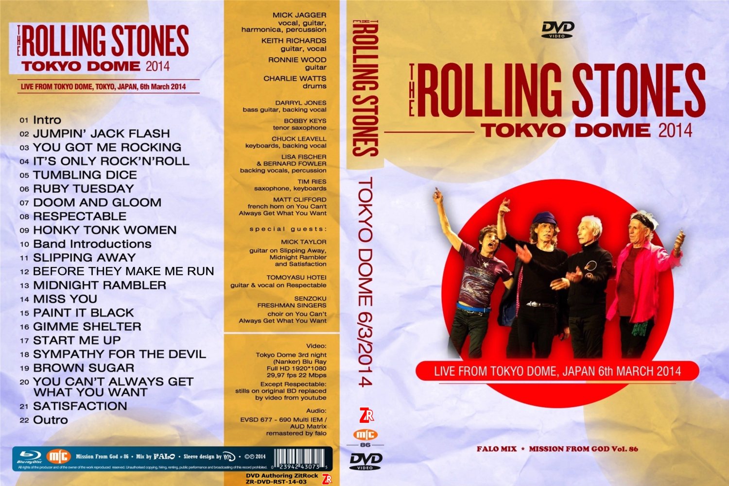 Rolling Stones - Live At Tokyo Dome 6/3/2014 DVD