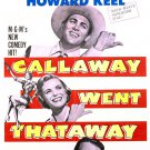 Callaway Went Thataway (1951) - Fred MacMurray  DVD