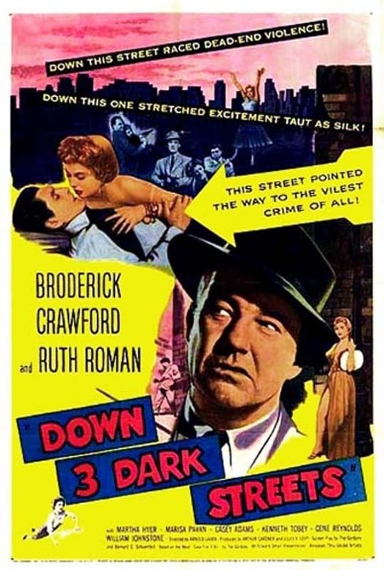 Down Three Dark Streets (1954) - Broderick Crawford  DVD