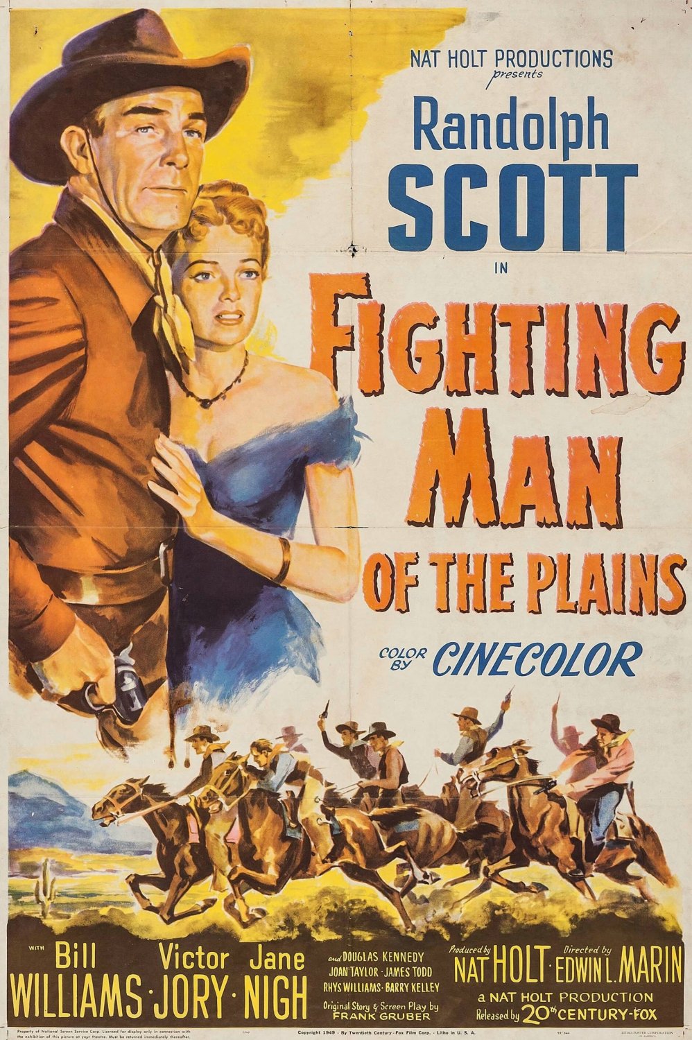 Fighting Man Of The Plains (1949) - Randolph Scott  DVD