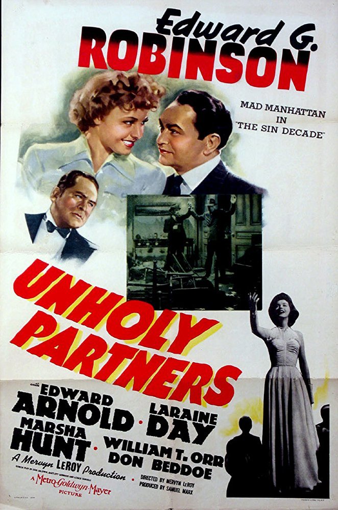 Unholy Partners (1941) - Edward G. Robinson  DVD