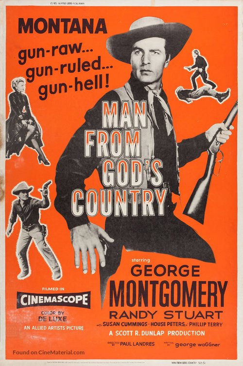 Man From God&Acirc;&acute;s Country (1958) - George Montgomery  DVD