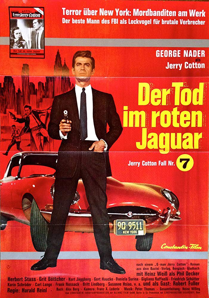 Jerry Cotton : Death In The Red Jaguar (1968) - George Nader  DVD