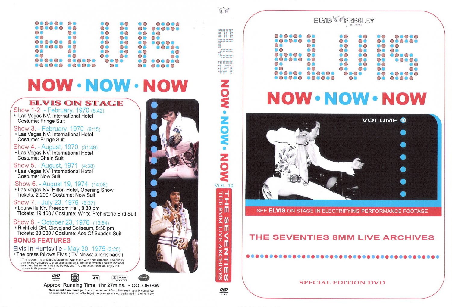 Elvis - Now Now Now : The Seventies Vol. 10 DVD