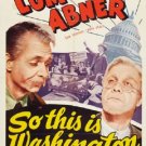 Lum And Abner : So This Is Washington (1943) - Chester Lauck  DVD