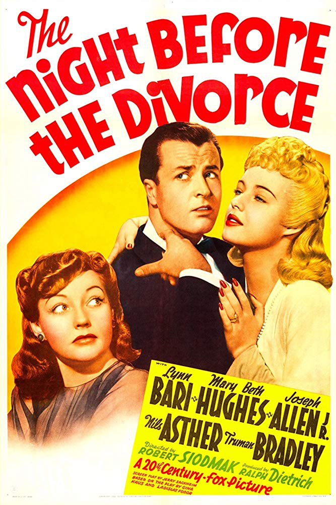 The Night Before The Divorce (1942) - Lynn Bari  DVD