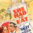 She Had To Eat (1937) - Jack Haley  DVD