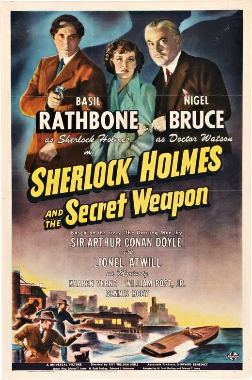 Sherlock Holmes : And The Secret Weapon (1942) - Basil Rathbone Color Version DVD