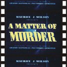 A Matter Of Murder (1949) - John Barry  DVD