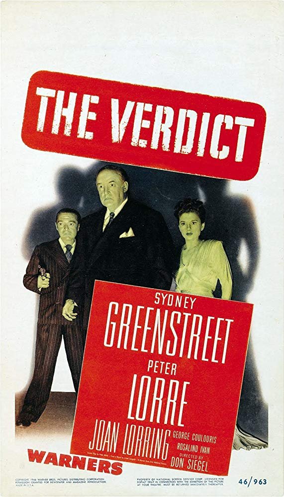 The Verdict 1946 Sydney Greenstreet Dvd