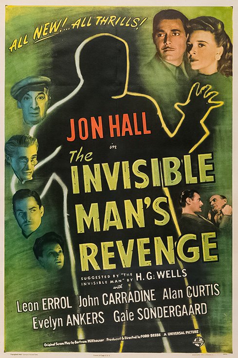 The Invisible Man&Acirc;&acute;s Revenge (1944) - Jon Hall  DVD