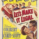 Let´s Make It Legal (1951) - Claudette Colbert  DVD