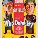 Who Done it ? (1942) - Abbott & Costello  DVD