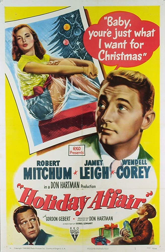 Holiday Affair (1949) - Robert Mitchum Colorized Version  DVD